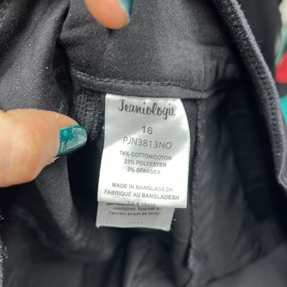 Frankie &  Stella black stretch jeans size 16 - Picture 6 of 10